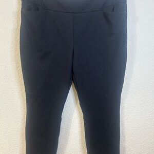 Dalia Black Ankle Cropped Pants Plus Size XXL Work Dress Pants Business Office‎